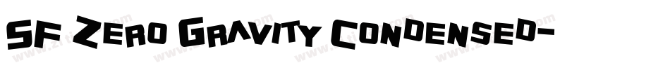 SF Zero Gravity Condensed字体转换